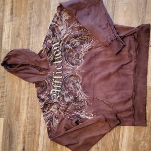 Mens Affliction lightweight hoodie